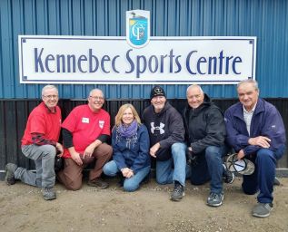 The Kennebec Sports Centre construction crew.